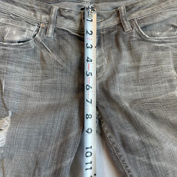 AllSaints Gray, Distressed, Woodvale Pipe Skinny Jeans- 28 - Picture 11 of 11